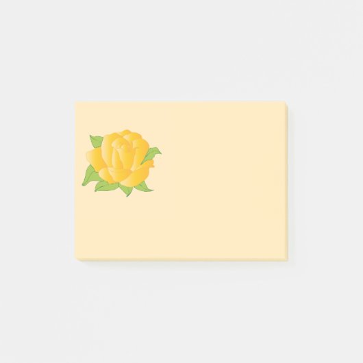 Modern Yellow Rose Post-it® Notes (Voorkant)