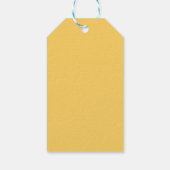 Modern Yellow Spring Floral Happy Easter Cadeaulabel (Achterkant)