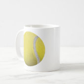 Modern Yellow Tennis Ball Koffiemok (Voorkant links)