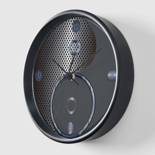 Modern Yin Yang Clock (Hoek)