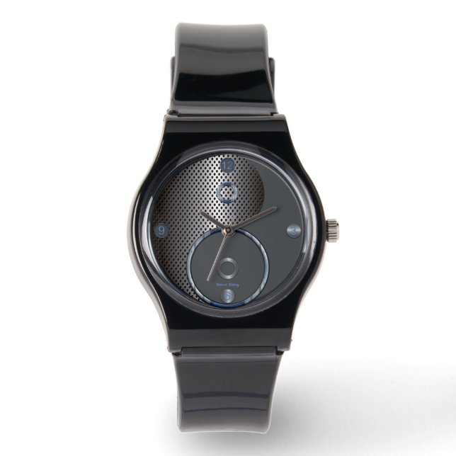Modern Yin Yang Watch Horloge (Voorkant)