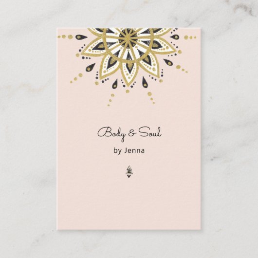 Modern Yoga Massage Wellness Business Card Visiten Visitekaartje (Voorkant)