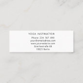 Modern Yoga Massage Wellness Business Center Belli Mini Visitekaartje (Achterkant)