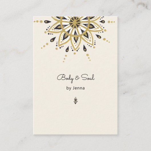 Modern Yoga Massage Wellness Visitekaartje (Voorkant)