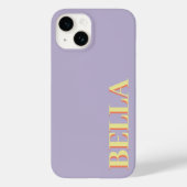 Modern zacht Paarse initiaal minimaal modern Case-Mate iPhone Case (Achterkant)