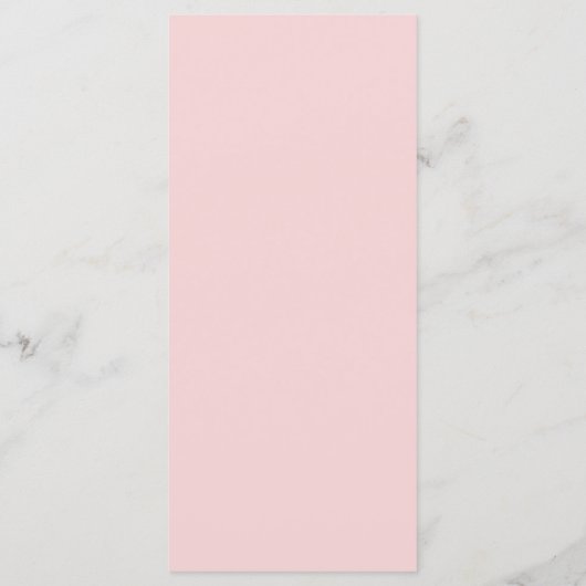 Modern zacht roze en wit Matisse kunst Bruiloft Menu (Achterkant)