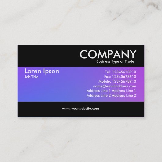 Modern - Zachte gradiënten Visitekaartje (Voorkant)