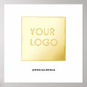 Modern zakelijk bedrijfslogo   folie afdrukken (Voorkant)