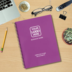 Modern Zakelijk Bedrijfslogo Magenta Notitieboek