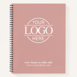 Modern zakelijk bedrijfslogo promotioneel cadeau notitieboek