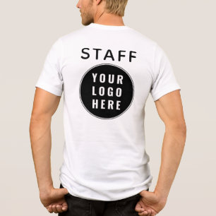 Modern zakelijk logo medewerkers personeel aangepa Tri-Blend shirt