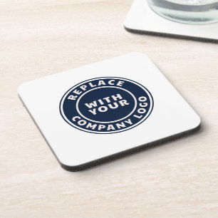 Modern zakelijk logo op maat bier onderzetter
