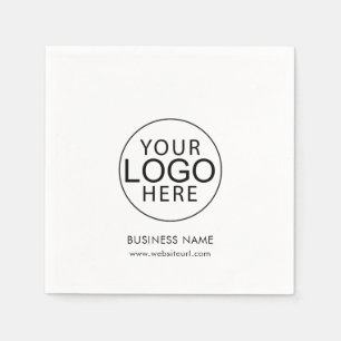 Modern Zakelijk Logo Personeel Aangepast Papier Servet