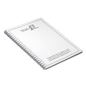 Modern zakelijk logo promotie notitieboek (Rechterzijde)
