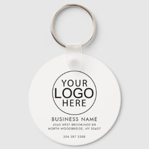 Modern Zakelijk Logo QR Code Promotioneel Aangepas Sleutelhanger