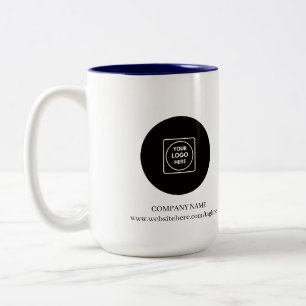 Modern Zakelijk Logo Website Tweekleurige Mok