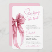 Modern Ze Krijgt de Knoop in de Strik Bruidsmeisje Kaart (Voorkant / Achterkant)