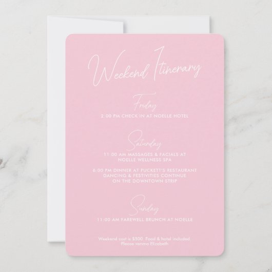 Modern Ze Krijgt de Knoop in de Strik Bruidsmeisje Kaart (Achterkant)