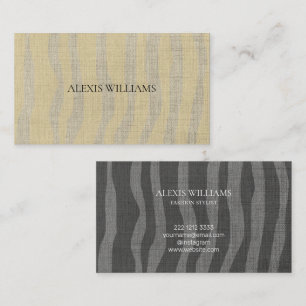 Modern Zebra Animal Pattern Professional Visitekaartje