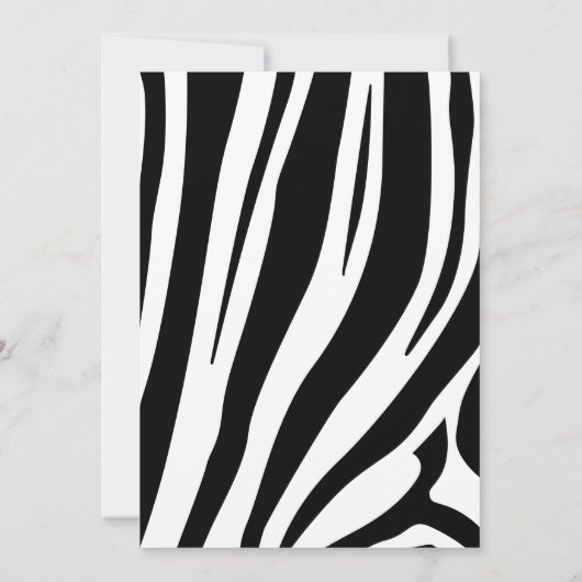 Modern Zebra Prettige feestdagen zwart en wit Feestdagenkaart (Achterkant)