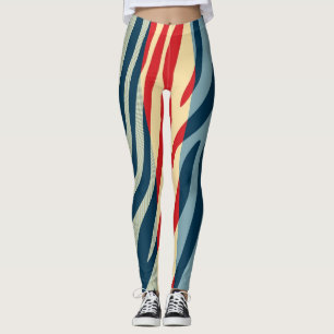 Modern Zebra Print Patroon #13 Leggings