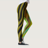 Modern Zebra Print Patroon #18 Leggings (Rechts)