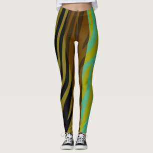 Modern Zebra Print Patroon #18 Leggings