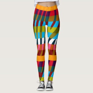 Modern Zebra Print Patroon #7 Leggings