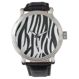 Modern Zebra Print Wrist Watch - Bold Abstract  Horloge