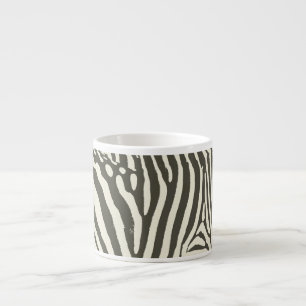 Modern zebra streep dierprint patroon espresso kop