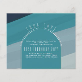 Modern Zee Blauwgroen huwelijk in de Oostzee Flyer