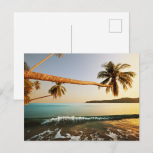 Modern Zeezicht Flat Ansichtkaart Briefkaart