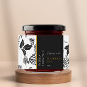 Modern zelfgemaakt BlackBerry Jam Label Voedselcontainer Etiket
