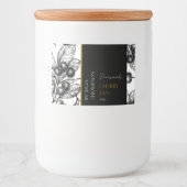 Modern Zelfgemaakt Cherry Jam Label Voedselcontainer Etiket (Voorkant)