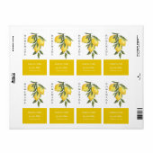 Modern Zelfgemaakt Citroen Curd Label (Full Sheet)