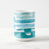 Modern Zen Blue Mug – Calm Abstract Art Design (Centre)