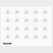 Modern Zen Positive Energy Quote Ronde Sticker (Vel)