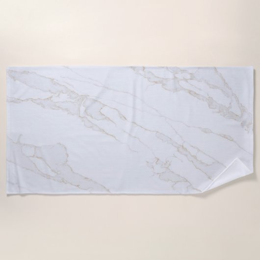 Modern Zen White Strandlaken (Voorkant)