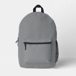 Modern zeshoekig raster geometrisch patroon bedrukte rugzak