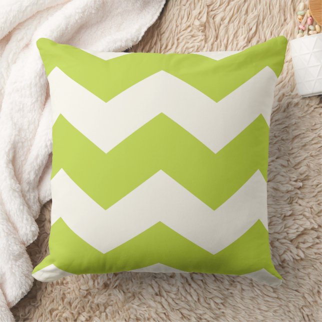 Modern Zig Zag Chevron Pattern Design Pillow Kussen (Deken)