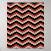 Modern Zig Zag Pattern Poster (Voorkant)