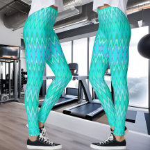 Modern zigzagpatroon - golven in turquoise