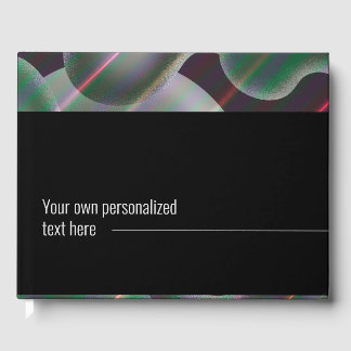 Modern zilver kwikvloeistof abstract schilderij gastenboek