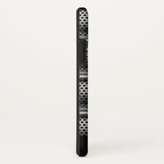 Modern zilvermonogram Case-Mate iPhone case (Achterkant/rechts)