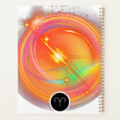 Modern Zodiac Sign ARIES Quote | elementenvuur Planner (Achterkant)