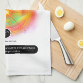 Modern Zodiac Sign ARIES Quote | elementenvuur Theedoek (Quarter Fold)