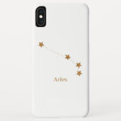Modern Zodiac Sign Gold Aries | Element Fire Case-Mate iPhone Case (Achterkant)