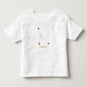 Modern Zodiac Sign Gold Cancer | Element Water Kinder Shirts (Voorkant)