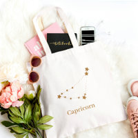Modern Zodiac Sign Gold Capricorn | Element Earth