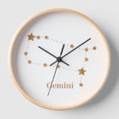 Modern Zodiac Sign Gold Gemini | Element Air (Voorkant)
